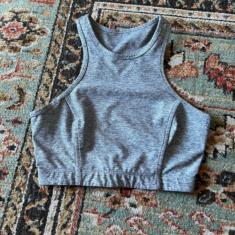 Outdoor Voices gray sports bra